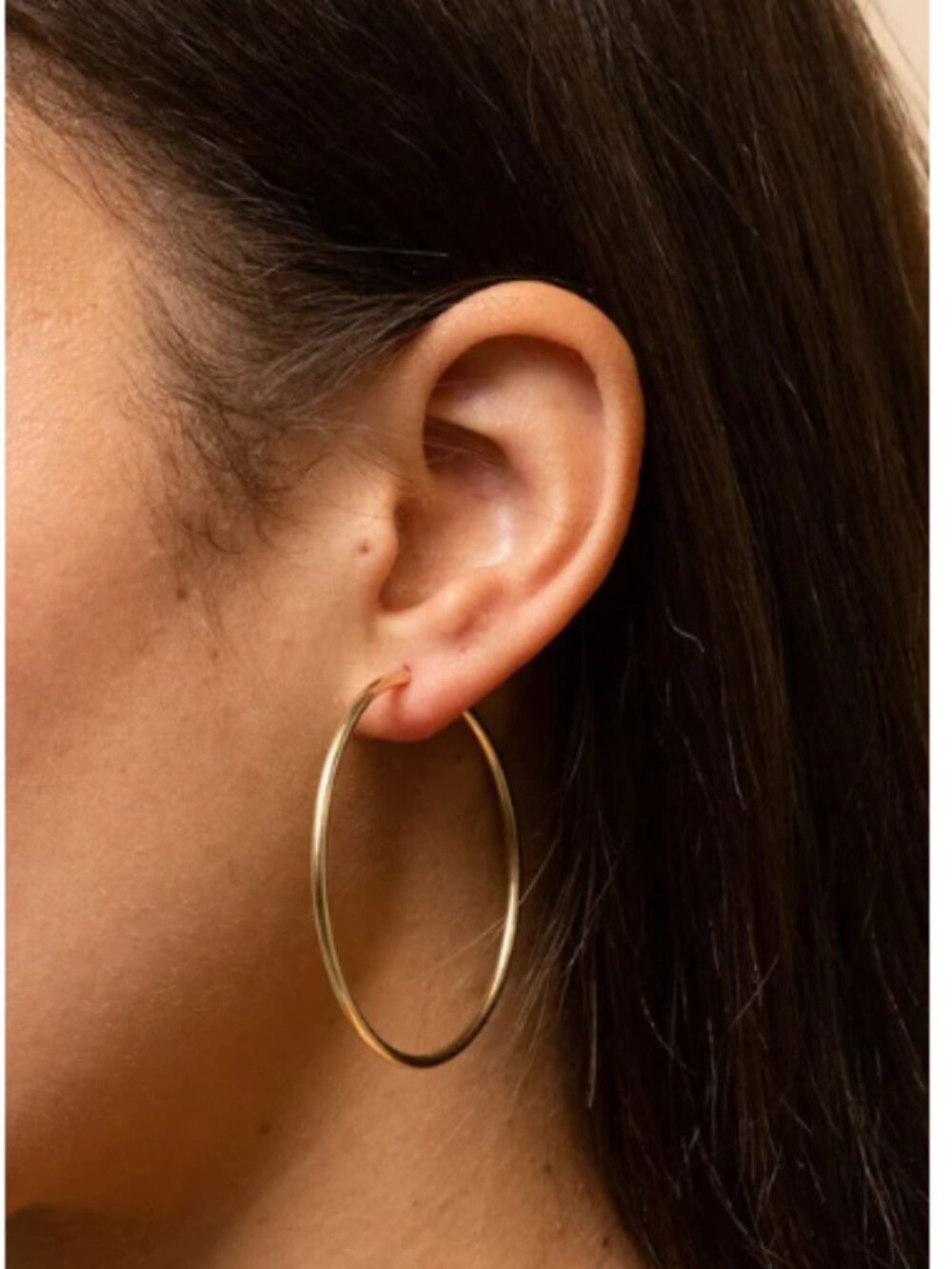 Mejuri 14k Yellow Gold Oversized Thin Hoops